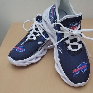 Womens Navy NFL Buffalo Sneakers